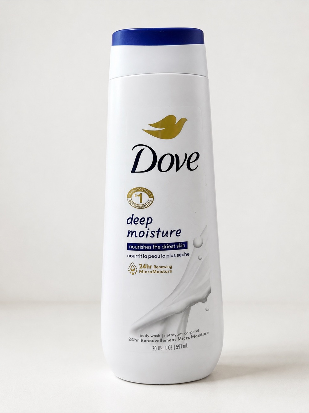Dove Deep Moisture Body Wash 20 oz 24 Hour MicroMoisture Dry Skin NEW Skincare